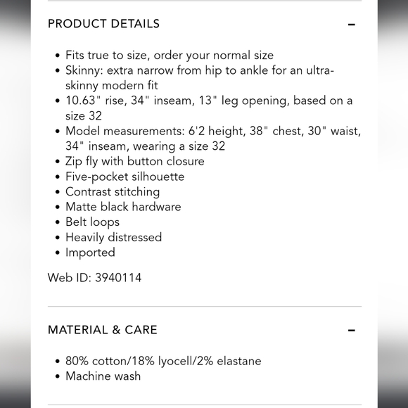 JOE'S Black Jeans The Dean // Mens Brand New with Tags - Picture 3 of 7